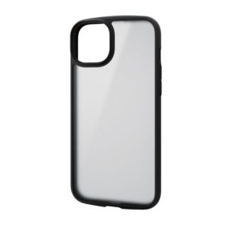 PM-A22BTSLFCGMB<BR>iPhone 14 Plus用ハイブリッドケース/TOUGH SLIM LITE/フレームカラー/背面クリア/背面ガラス/シルキークリア/ブラック<BR>エレコム㈱