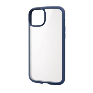 PM-A22BTSLFCNV<BR>iPhone 14 Plus用ハイブリッドケース/TOUGH SLIM LITE/フレームカラー/背面クリア/ネイビー<BR>エレコム㈱