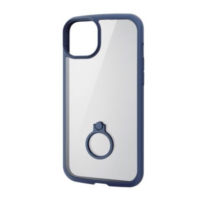 PM-A22BTSLFCRNViPhone 14 Plus用ハイブリッドケース/TOUGH SLIM LITE/フレームカラー/背面クリア/リング付き/ネイビーエレコム㈱