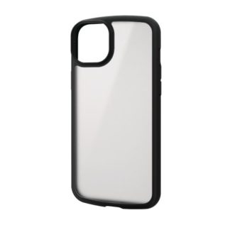 PM-A22BTSLFCSBK<BR>iPhone 14 Plus用ハイブリッドケース/TOUGH SLIM LITE/フレームカラー/背面クリア/シルキークリア/ブラック<BR>エレコム㈱