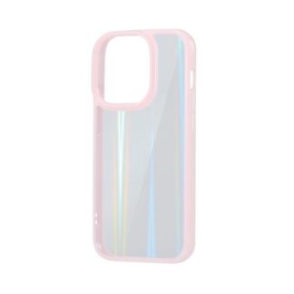 PM-A22CHVCAPN<BR>iPhone 14 Pro用ハイブリッドケース/オーロラ/フレームカラー/ピンク<BR>エレコム㈱