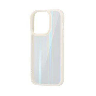 PM-A22CHVCAWH<BR>iPhone 14 Pro用ハイブリッドケース/オーロラ/フレームカラー/ホワイト<BR>エレコム㈱