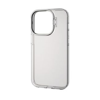 PM-A22CHVST2SV<BR>iPhone 14 Pro用ハイブリッドケース/カメラガードスタンド/シルバー<BR>エレコム㈱