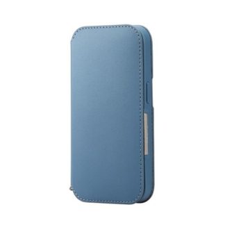 PM-A22CPLFY2BU<BR>iPhone 14 Pro用レザーケース/手帳型/耐衝撃/NEUTZ/磁石付き/ブルー<BR>エレコム㈱