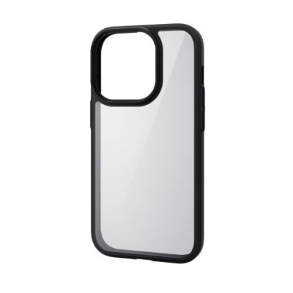 PM-A22CTS3BKiPhone 14 Pro用ハイブリッドケース/背面クリア/TOUGH SLIM/360度保護/ガラスフィルム付き/ブラックエレコム㈱