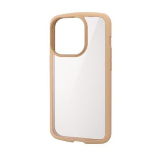 PM-A22CTSLFCBE<BR>iPhone 14 Pro用ハイブリッドケース/TOUGH SLIM LITE/フレームカラー/背面クリア/ベージュ<BR>エレコム㈱