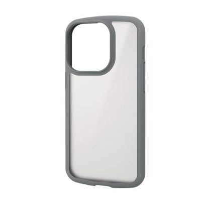 PM-A22CTSLFCSGYiPhone 14 Pro用ハイブリッドケース/TOUGH SLIM LITE/フレームカラー/背面クリア/シルキークリア/グレーエレコム㈱
