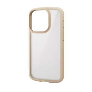PM-A22CTSLFCSIV<BR>iPhone 14 Pro用ハイブリッドケース/TOUGH SLIM LITE/フレームカラー/背面クリア/シルキークリア/アイボリー<BR>エレコム㈱