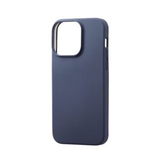 PM-A22DHVSCCNV<BR>iPhone 14 Pro Max用ハイブリッドケース/シリコン/カラータイプ/ネイビー<BR>エレコム㈱