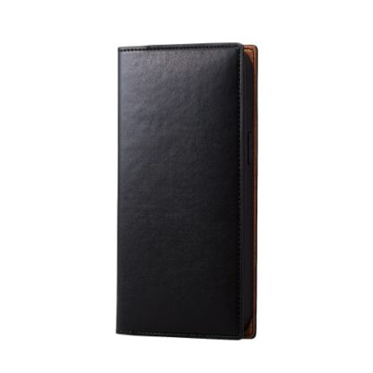 PM-A22DPLFYILBKiPhone 14 Pro Max用レザーケース/手帳型/RICERCA(Coronet)/ネロエレコム㈱