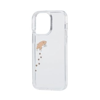 PM-A22DTSGDOG<BR>iPhone 14 Pro Max用ハイブリッドケース/Appleテクスチャ/シバイヌ<BR>エレコム㈱
