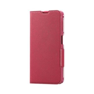 PM-G227PLFUJPND<BR>Galaxy A23 5G(SC-56C/SCG18)用レザーケース/手帳型/UltraSlim/Flowers/薄型/磁石付き/ディープピンク<BR>エレコム㈱