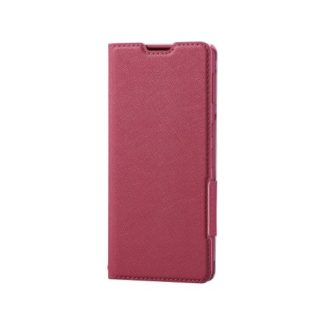 PM-S221PLFUJPND<BR>AQUOS sense6s(SHG07)/AQUOS sense6用レザーケース/手帳型/UltraSlim/Flowers/薄型/磁石付き/ディープピンク<BR>エレコム㈱