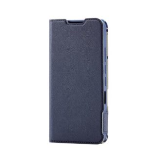PM-S223PLFUJNV<BR>AQUOS wish2(SH-51C)/AQUOS wish(SHG06)/レザーケース/手帳型/UltraSlim/Flowers/薄型/磁石付き/ネイビー<BR>エレコム㈱