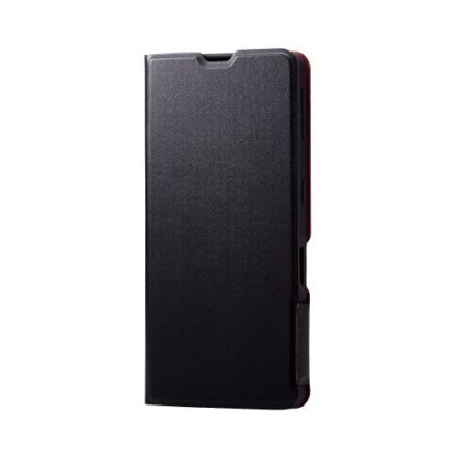 PM-S225PLFUBKAQUOS sense7 plus用レザーケース/手帳型/UltraSlim/薄型/磁石付き/ブラックエレコム㈱