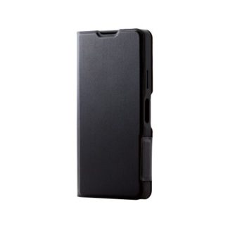 PM-X223PLFUBK<BR>Xperia Ace III(SO-53C/SOG08)用レザーケース/手帳型/UltraSlim/薄型/磁石付き/ブラック<BR>エレコム㈱