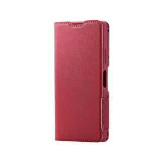 PM-X223PLFUJPND<BR>Xperia Ace III(SO-53C/SOG08)用レザーケース/手帳型/UltraSlim/Flowers/薄型/磁石付き/ディープピンク<BR>エレコム㈱