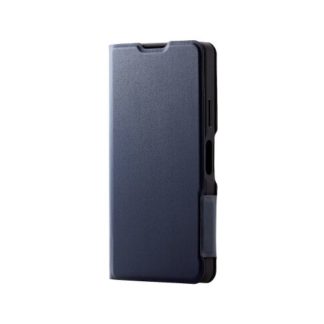 PM-X223PLFUNV<BR>Xperia Ace III(SO-53C/SOG08)用レザーケース/手帳型/UltraSlim/薄型/磁石付き/ネイビー<BR>エレコム㈱
