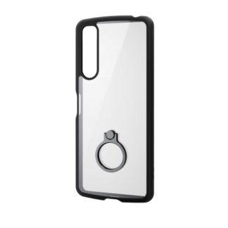 PM-X224TSLFCRBK<BR>Xperia 5 IV(SO-54C/SOG09)用ハイブリッドケース/TOUGH SLIM LITE/フレームカラー/背面クリア/リング付き/ブラック<BR>エレコム㈱