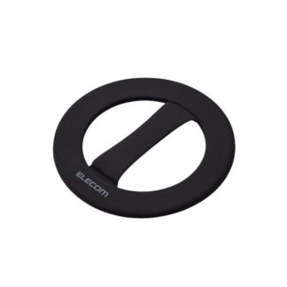 P-STBNCIBK<BR>スマホバンド/シリコン/超極薄/ワイヤレス充電対応/ブラック<BR>エレコム㈱