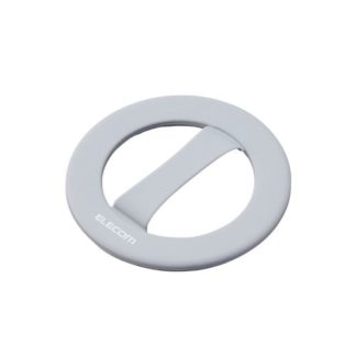 P-STBNCIGY<BR>スマホバンド/シリコン/超極薄/ワイヤレス充電対応/グレー<BR>エレコム㈱