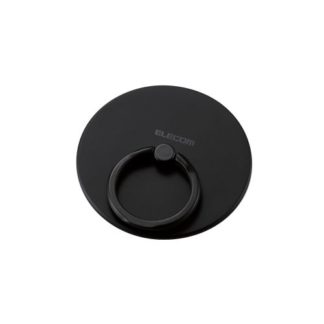P-STRMKMSBK<BR>マグネットスマホリング/シリコン調/MAGKEEP/ブラック<BR>エレコム㈱