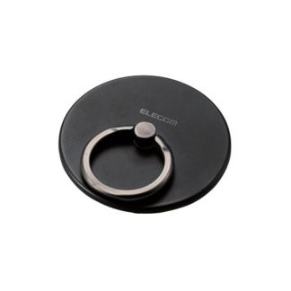 P-STRMKMSLBK<BR>マグネットスマホリング/薄型/MAGKEEP/ブラック<BR>エレコム㈱