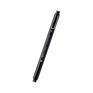 P-TP2WY02CBK<BR>スマートフォン・タブレット用タッチペン/2WAY/超感度タイプ/ディスクタイプ/キャップ2個付き/ブラック<BR>エレコム㈱