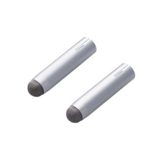 P-TPSENCPSV鉛筆キャップ型タッチペン/導電繊維/2個入り/シルバーエレコム㈱