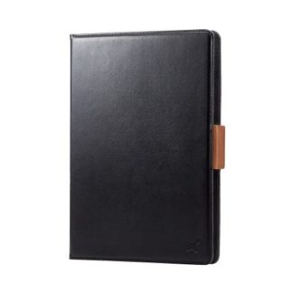 TB-10HPG3LBK<BR>タブレット汎用手帳型ケース/ソフトレザー/3アングル/ハンドベルト/ペンホルダー/8.5～11.5inch/ブラック<BR>エレコム㈱