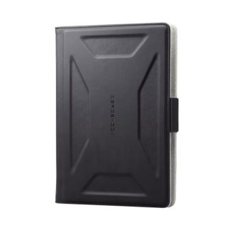 TB-10ZEROUBK<BR>タブレット汎用手帳型ケース/ZEROSHOCK/360度/3アングル/ハンドベルト/ペンホルダー/8.5～11.5inch/ブラック<BR>エレコム㈱
