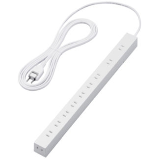 T-H0203WH<BR>法人向け10口タップ/2P/3m/マグネット付き/ホワイト<BR>エレコム㈱