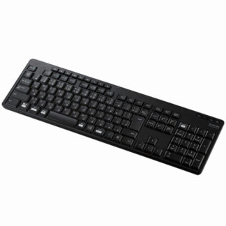 TK-FBM118SKBK<BR>フルキーボード/Bluetooth/静音設計/抗菌/ブラック<BR>エレコム㈱