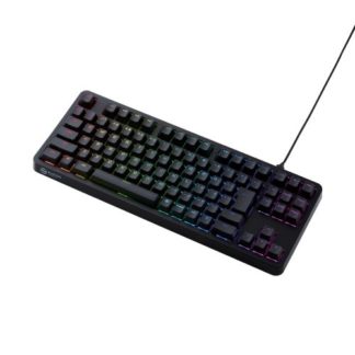 TK-VK310SBK<BR>ゲーミングキーボード/V custom/有線/着脱式/メカニカル/ネオクラッチキーキャップ/テンキーレス/スピードリニア(銀軸)/RGB/ブラック<BR>エレコム㈱