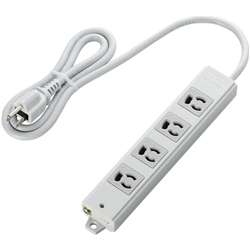 T-WRM3410LG/RS<BR>タップ/工事用/抜け止め/3P/4個口/マグネット付き/1m/グレー<BR>エレコム㈱