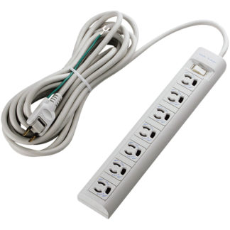 T-Y3A-3750WH<BR>OAタップ/3P/7個口/マグネット/抜け止め/スイッチ/5.0m<BR>エレコム㈱