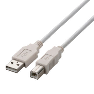 U2C-BN15WH<BR>USB2.0ケーブル/A-Bタイプ/ノーマル/1.5m/ホワイト<BR>エレコム㈱