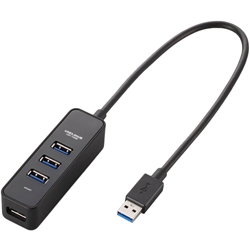 U3H-T405BBKUSB3.0ハブ/マグネット付/バスパワー専用/4ポート/ブラックエレコム㈱