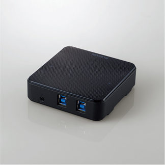 U3SW-T2USB切替器/USB3.0/PC側2ポート/接続機器4ポート/手元スイッチ/ブラックエレコム㈱