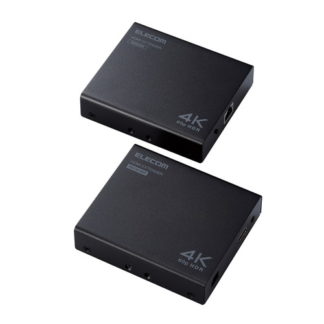 VEX-HD4KP1001A<BR>HDMIエクステンダー/PoE対応/4K<BR>エレコム㈱