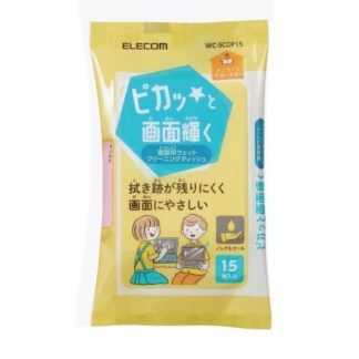 WC-SCDP15P3<BR>ウェットティッシュ/画面用/ハンディ/15枚/3個パック<BR>エレコム㈱
