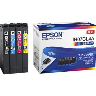 IB07CL4A<BR>ビジネスインクジェット用 インクカートリッジ（4色パック）/標準インク<BR>セイコーエプソン㈱