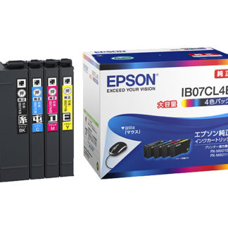 IB07CL4B<BR>ビジネスインクジェット用 インクカートリッジ（4色パック）/大容量インク<BR>セイコーエプソン㈱