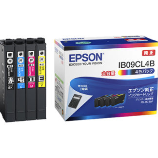 IB09CL4B<BR>ビジネスインクジェット用 インクカートリッジ（4色パック）/大容量インク<BR>セイコーエプソン㈱