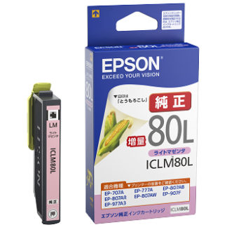 ICLM80L<BR>カラリオプリンター用 インクカートリッジ/増量タイプ（ライトマゼンタ）<BR>セイコーエプソン㈱