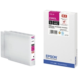 ICM93L<BR>ビジネスインクジェット用 インクカートリッジL（マゼンタ）/約4000ページ対応<BR>セイコーエプソン㈱