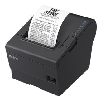 TM887P922B<BR>レシートプリンター/80mm・58mm/USB・有線LAN・パラレル/電源同梱/ブラック<BR>セイコーエプソン㈱