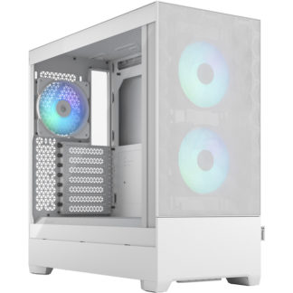 FD-C-POR1A-01<BR>ミドルタワー型PCケース Pop Air RGB White TG Clear Tint<BR>ＦＤ　Ｓｗｅｄｅｎ（Ｆｒａｃｔａｌ）