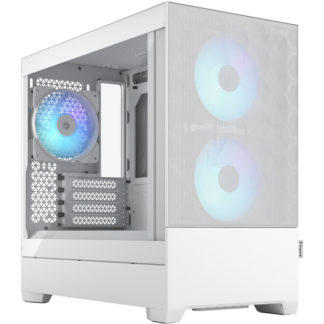 FD-C-POR1M-01<BR>ミドルタワー型PCケース Pop Mini Air RGB White TG Clear Tint<BR>ＦＤ　Ｓｗｅｄｅｎ（Ｆｒａｃｔａｌ）