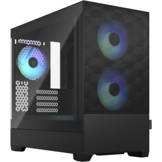 FD-C-POR1M-06<BR>ミドルタワー型PCケース Pop Mini Air RGB Black TG Clear Tint<BR>ＦＤ　Ｓｗｅｄｅｎ（Ｆｒａｃｔａｌ）